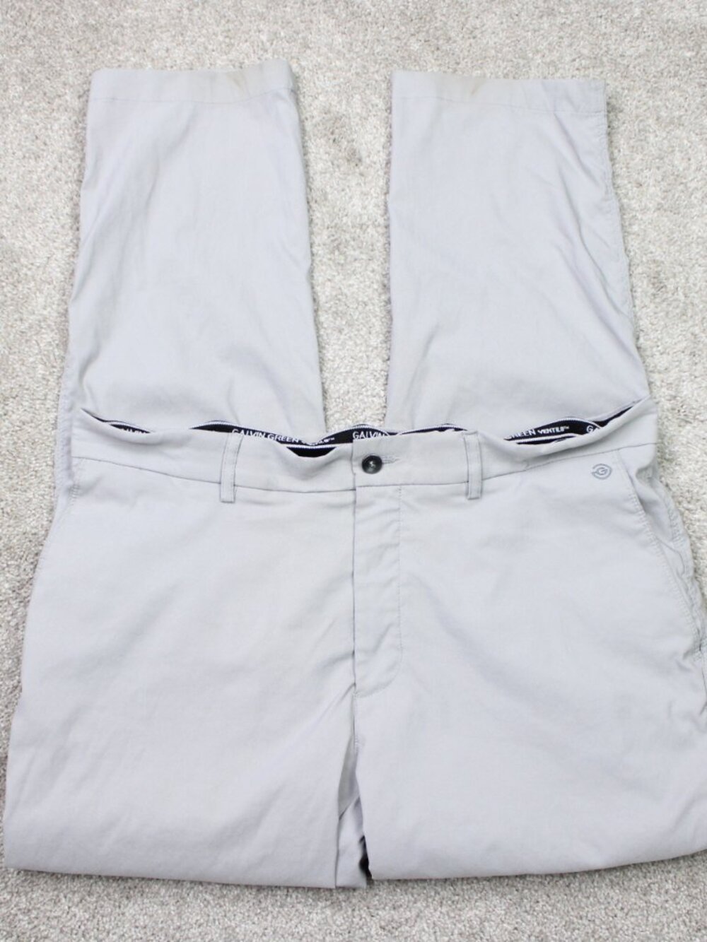 Galvin Green Ventil8 Pants Mens 34X30 Gray Performance Golf Trousers Outdoor